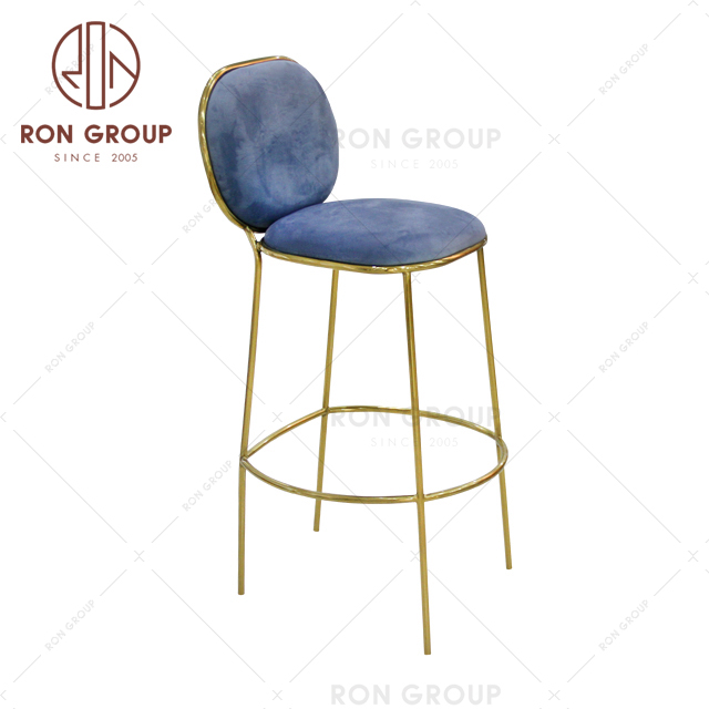 Wholesale 2021 New High Quality Restaurant Stainless Steel Metal Stools Bar Chair