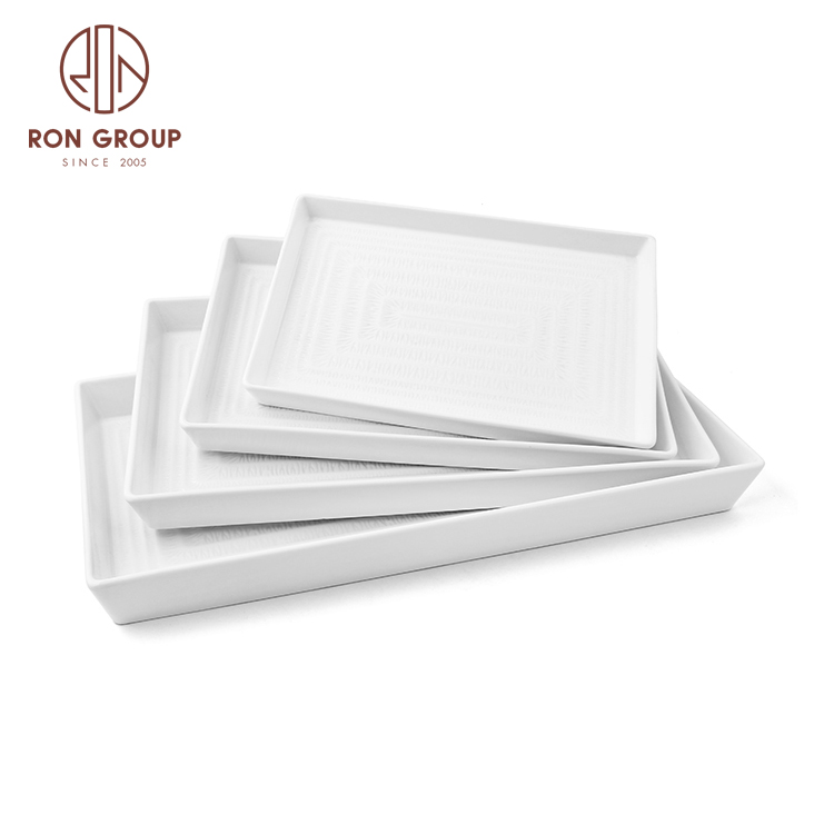 high quality hot selling white square dinner plates dishes for restaurant
