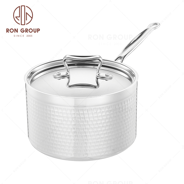 High Quality Hammer Large Capacity Three-layer Stainless Steel commercial single handle High Soup Pot Sauce pot StockPot