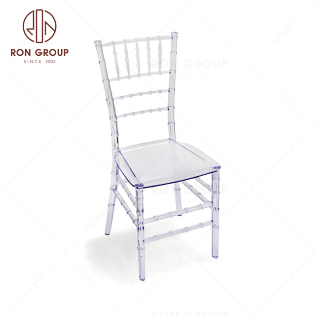 Factory sale popular stacking events crystal clear chiavari chair
