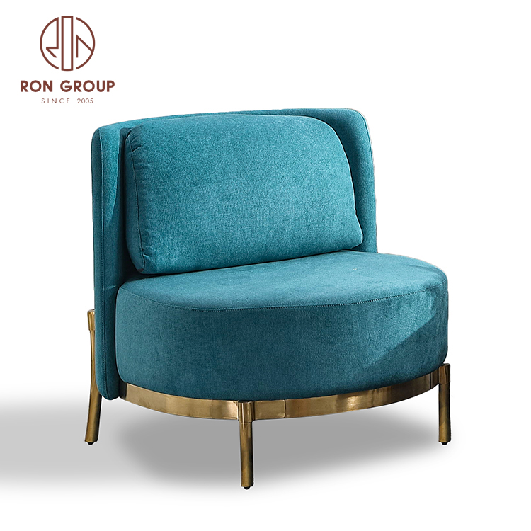 High quality Lint Leather comfortable leisure sofa chair coffee lounge chair
